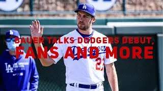 2021 Dodgers Spring Training: Trevor Bauer talks debut, fans and more