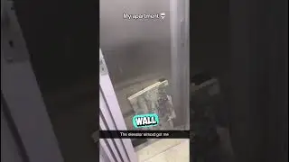Кусок дерева падает в движущийся лифт 😳 #шорты
