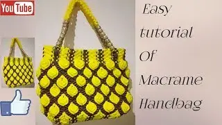 #Macrame new designer bag  l  #How to make macrame bag in step by step
