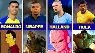 Players Who Look Like Cartoon | Neymar, C. Ronaldo, Kylian Mbappe | Football Data FC