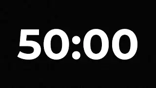 50 Minute Focus Timer | Silent Deep Focus | No Breaks | No Ads