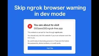 Skip ngrok browser warning in dev mode