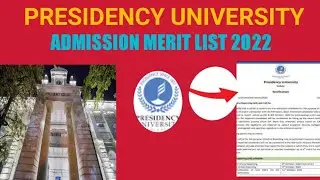 Presidency University merit list 2022 | Wb College admission | How to check  Presidency merit list