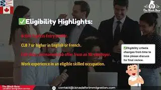 Caption🇨🇦 Newfoundland & Labrador PR Pathway Explained | NLPNP | The Black Bear