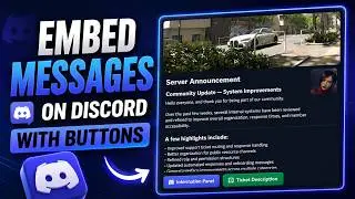 How to Make Discord EMBEDDED messages [With Buttons] | 2026 | Components V2 Guide