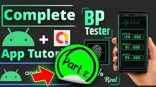 Part-2 | Make a Fingerprint BLOOD PRESSURE Tester App | Android Studio Project Tutorial | Earn Money