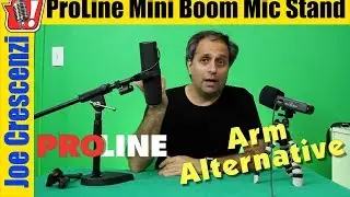 ProLine Mini / On-Stage Boom Mic Stand Desktop Alternative to Arm + Zoom Bass Drum Combo Microphone