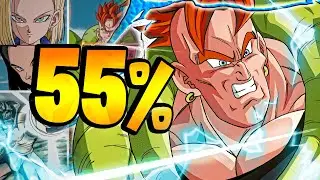 HOW GOOD IS DOKKANFEST AGL ANDROID 16 WITHOUT DUPES? 55%! (DBZ: Dokkan Battle)