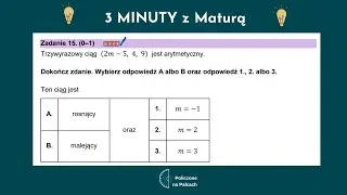 Zadania Matura Matematyka (Poziom Podstawowy) - Ciąg arytmetyczny - Trzy kolejne wyrazy ciągu