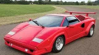 #LAMBORGHINI COUNTACH 25 ANNIVERSARIO #RED #SUPER CAR