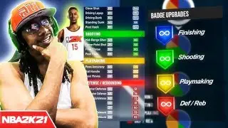 MY OFFICIAL CENTER BUILD FOR NBA2K21 {BEST SHOOTING CENTER BUILD}