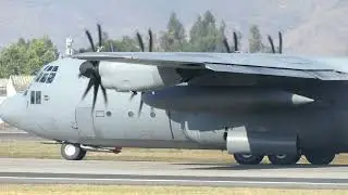 Lockheed C-130 Hercules De La FACH Landing SCL Santiago Chile
