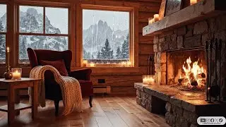 🔴 LIVE Reading by the Fireplace | Rain Sounds for Relaxation, Focus & Sleep