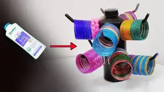 2 easy Bangle stand making at home / DIY jewellery organiser