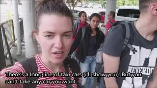 Такси у аэропорта в Маниле (Taxi in Manila with English subtitles)