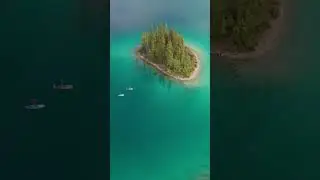 Bright Turquoise Lake in British Columbia