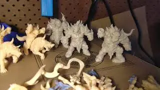 Frostmetal Orc Clans cured and ready for printing