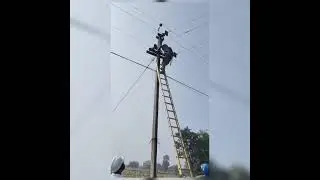11kv line maintenance work Rural area # teping fuse replacement time. @TPWODL# Safety work save live