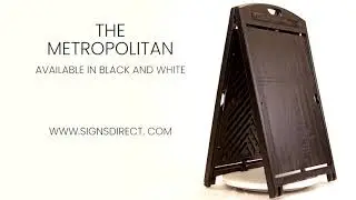 BLACK Plasticade PORTABLE SANDWICH BOARD STYLE A-FRAME  METROPOLITAN 195 from Signs Direct