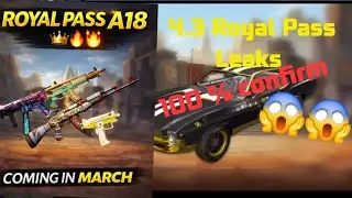 BGMI New Royal Pass A18 😱 | 4.3 Update Rewards & Release Date 🔥 #royalpass#a18royalpass#bgmiupdate