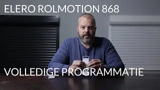 Volledige programmatie Elero rolmotion 8686 - koppelen zender, instellen eindpunten
