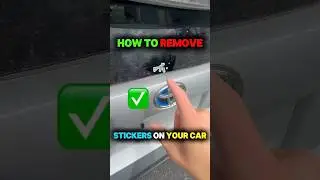 How To Remove Stickers on Your Car Easily & Safely #cardetailingtips