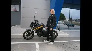 Η Μαρία με το καινούριο τηs VOGE 125  R  TSILPI CHANNEL