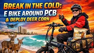 Break in the Cold E-Biking PCB on a Folding E-Bike