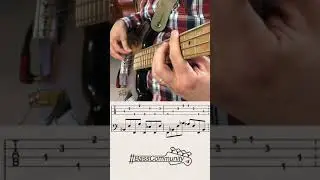 String Crossing Exercise #4 - BassCommunity.it - Lezioni di Basso Elettrico #Shorts