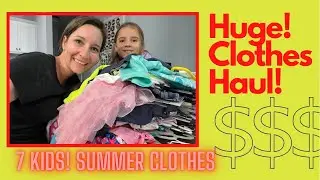 Huge Children&rsquo;s Clothing Haul!  Consignment Shopping!  Save Big!