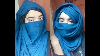 Pinless tight Hijab with niqab( requested tutorial)|| 1 minutes Hijab(পিন ছাড়া হিজাব)নিকাব