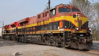 LN01 DUO KANSAS CITY SOUTHERN KCS 4763 ,KCS 4135 LOCAL MUY CORTO AL SUR 