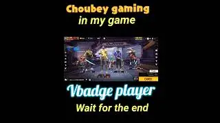V badge👿player came in my game ||Free fire #shorts @choubey gaming