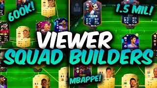 #FIFA22 VIEWER SQUAD BUILDERS! 400K, 600K, 700K, 1.5M HYBRID META FT. MBAPPE - FUT ULTIMATE TEAM