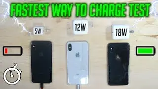 FASTEST WAY to CHARGE an iPhone! (iPad/iPhone Charger vs USB C Test)