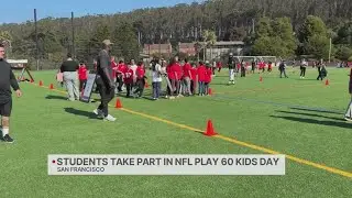 Students take part in NFL play 60 kids day