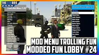 GTA 5 ONLINE - МОДИРОВАННОЕ ВЕСЕЛЬЕ ЛОББИ №24 - МЕНЮ МОДОВ ТРОЛЛИНГ ВЕСЕЛЬЕ (МОДЫ GTA 5)