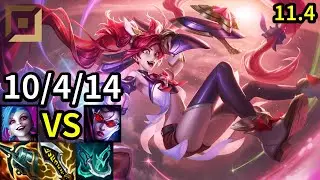 Jinx ADC vs Vayne - KR Master | Patch 11.4