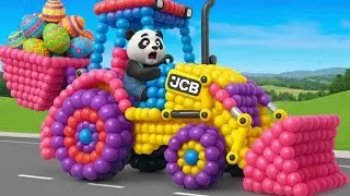 JCB, Panda, and the Mascot Vibrato Assistant dominate the football field in a viral co-produced act