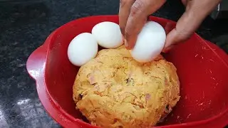 Onion Egg Bonda Recipe Without Besan Flour