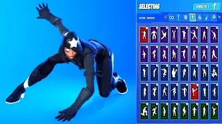 🔥 SHADOW SKULLY SKIN SHOWCASE WITH ALL FORTNITE DANCES & EMOTES 😱