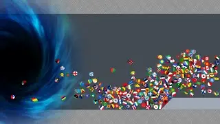 Escape From The Black Hole - Marble Race Countries in Algodoo