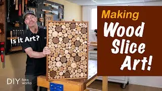 Wood Slice Wall Art!  DIY