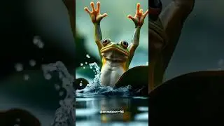the cheerful frog #animalai #froq