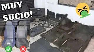LIMPIEZA interior BUTACAS Y PLASTICOS a MANO/ Muy FACIL, Vw Saveiro (Part 1)