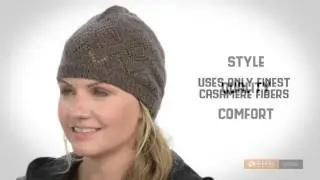 Johnstons of Elgin Pointelle Cashmere Beanie (For Women)