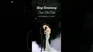 💍 Beautiful Ring Ceremony Video Design | Wedding Animation Template #canvaanimation #canvadesign