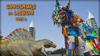 Exploring City Landmarks Like Never Before &bull; Dinosaur overlay in Lisboa p2