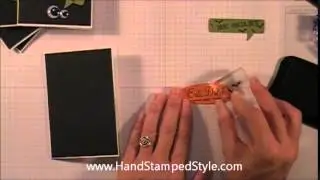 How To Make Simple Halloween Invitations by Hand Stamped Style