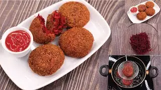 Beetroot cutlet recipe | Beetroot tikki recipe | How to make beetroot patties| T'stove